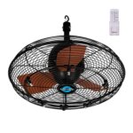Ventilador de Techo para Exteriores Tornado 20 Pulgadas con Kit de Nebulización HI-KIT-20CEIL13IN-WR-HEX2 3300 CFM IPX4