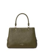 Bolso Kate Spade New York Leila WKR00335306 Mediano Triple Compartimento Piel Pebbled Color Seaweed