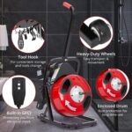 Máquina limpiadora de drenaje eléctrica de 50 pies y 1/2 pulgada, barrena de drenaje de alimentación automática para tub