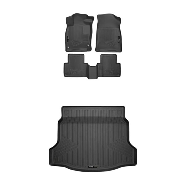 Alfombrillas Husky Liners Weatherbeater para Honda Civic Hatchback 2017 2021 Delantero y 2ª Fila más Maletero 4 Piezas N