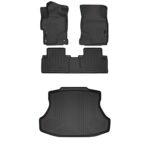 Tapetes Husky Liners Weatherbeater para Honda Civic 2014 2015 4 Puertas Delantero y Segunda Fila mas Tapete de Maletero