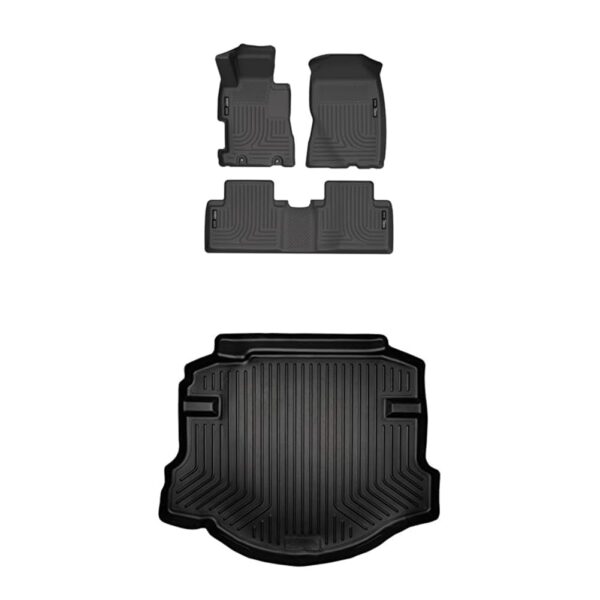 Alfombrillas Husky Liners Weatherbeater Honda Civic 2006 2011 4 puertas 4 piezas Negro