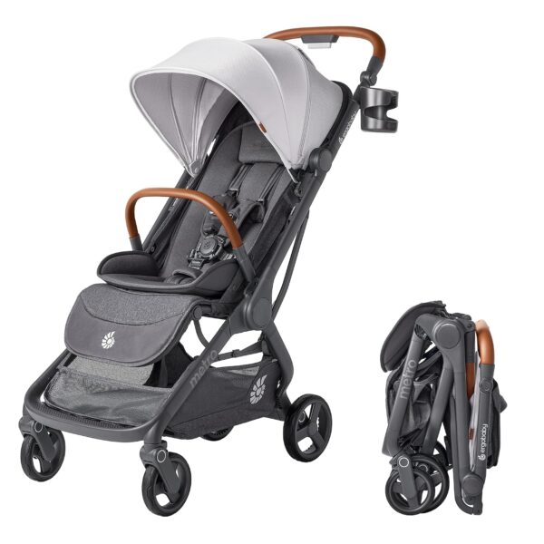 Ergobaby Metro 3 Deluxe Silla de Paseo para Recién Nacidos, Bebés y Niños | Gris Perla