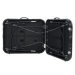 Mesa de Masaje Portátil Master Massage StratoMaster LX 30x84 Pulgadas Aluminio Negro con Cojín Musical