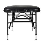 Mesa de Masaje Portátil Master Massage StratoMaster LX 30x84 Pulgadas Aluminio Negro con Cojín Musical