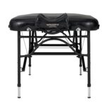 Mesa de Masaje Portátil Master Massage StratoMaster LX 30x84 Pulgadas Aluminio Negro con Cojín Musical