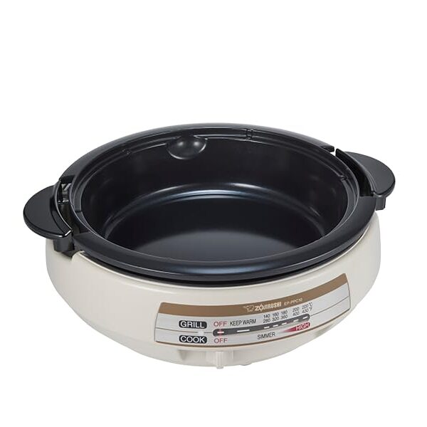 Zojirushi EP-PPC10HL Gourmet d'Expert - Sartén eléctrica (sin PFAS y sin BPA)
