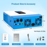 Inversor Solar Híbrido SUNGOLDPOWER SPH504880A 5000W 48V CC a 120V CA MPPT 80A Onda Sinusoidal Pura - Image 7