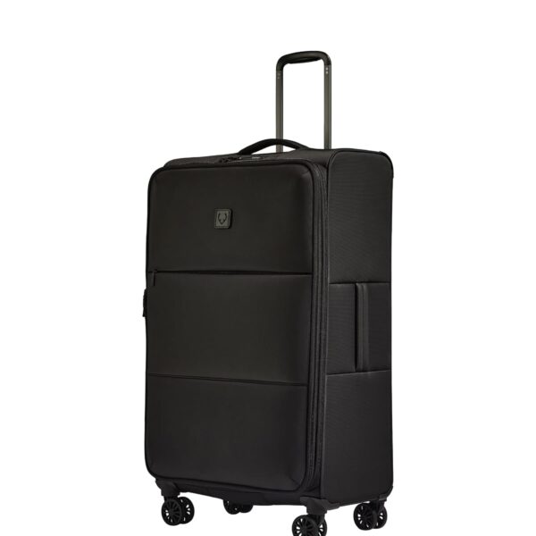 Maleta Grande Antler Soft Stripe 4726124015 Rayas Suaves Negro Expandible 4 Ruedas Giratorias 122 Litros