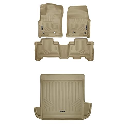 Alfombrillas para Piso Husky Liners Weatherbeater Toyota 4Runner 2013-2024 Color Canela Paquete de 4