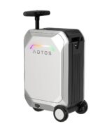 Maleta Inteligente para Montar AOTOS Modelo L2 22x14x9 Pulgadas Carcasa Rígida ABS Plateado con Control por Aplicación