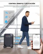 Maleta de Mano Eléctrica AOTOS L2 22 x 14 x 9 Pulgadas TSA Carcasa Rígida ABS Control por Aplicación Gris