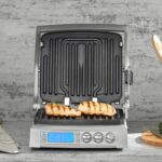 Cuisinart Parrilla Elite 6 en 1, Parrilla Eléctrica, Plancha y Tapa Derretidora, Función de Sellado a Temperatura de 500