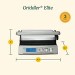 Cuisinart Parrilla Elite 6 en 1, Parrilla Eléctrica, Plancha y Tapa Derretidora, Función de Sellado a Temperatura de 500