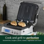 Cuisinart Parrilla Elite 6 en 1, Parrilla Eléctrica, Plancha y Tapa Derretidora, Función de Sellado a Temperatura de 500