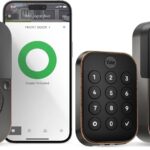 Yale Cerradura de seguridad 2, cerradura inteligente de puerta de entrada sin llave de bronce aceitado con teclado tácti