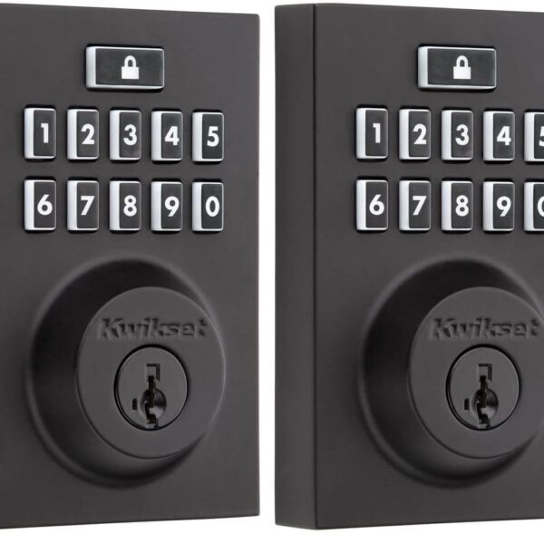 Kwikset 914 Teclado contemporáneo SmartCode Cerradura inteligente electrónica con seguridad SmartKey y tecnología ZigBee