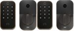 Yale Assure Lock 2 - Cerradura de puerta con código de teclado de bronce aceitado con onda Z y llave de respaldo para pu