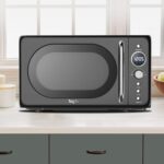Total Chef Horno microondas retro | 20L / 0.7 pies cúbicos | Inicio rápido y descongelación por peso/tiempo | 8 modos de