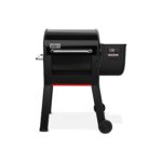 Ahumador de Pellets Weber Smoque 1500770 22 Pulgadas Negro Acero Esmaltado de Porcelana