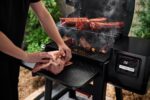Ahumador de Pellets Weber Smoque 1500770 22 Pulgadas Negro Acero Esmaltado de Porcelana