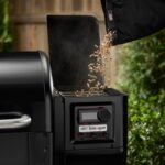 Ahumador de Pellets Weber Smoque 1500770 22 Pulgadas Negro Acero Esmaltado de Porcelana