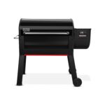 Ahumador de Pellets Weber Smoque XL 1500771 34 Pulgadas Negro Acero Esmaltado de Porcelana