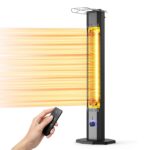 Calentador Eléctrico para Patio Nfccra UEH500 Torre Infrarroja 42 Pulgadas 1500W IPX5
