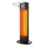 Calentador Eléctrico de Patio Nfccra UEH510 Torre Infrarroja 27 Pulgadas 1200 W IPX5 Negro Ónix