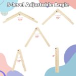 Juego de Escalada Montessori Olakids TS10132CL 7 en 1 Triángulo Rampa y Arco de Madera