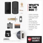 Kwikset Halo Select - Cerradura inteligente de entrada sin llave para puerta con Wi-Fi y Matter habilitada, cerrojo de p