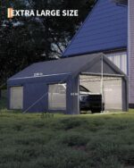 Toldo Cochera ActiveTrail SMH1gLic-c39-N_fP1VFugWEQjcz 10 x 20 pies Gris Impermeable Techo de Polietileno 180 G Marco de