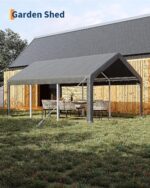 Toldo Cochera ActiveTrail SMH1gLic-c39-N_fP1VFugWEQjcz 10 x 20 pies Gris Impermeable Techo de Polietileno 180 G Marco de