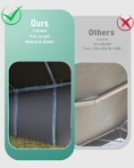 Toldo Cochera ActiveTrail SMH1gLic-c39-N_fP1VFugWEQjcz 10 x 20 pies Gris Impermeable Techo de Polietileno 180 G Marco de