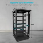 Armario de Baterías SGPWATT Enclosed Battery Cabinet Cerrado 6 Niveles con Ruedas Barra Colectora 600A Compatible Rack 3
