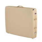 Mesa de Masaje Portátil Master Massage Argo 28 Pulgadas Patas de Nogal Color Crema