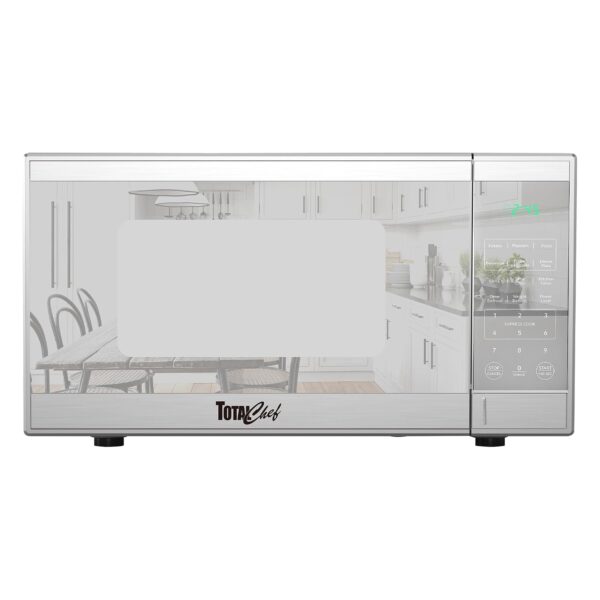 Total Chef Horno de microondas de 0.9 pies cúbicos - Electrodoméstico de cocina compacto para encimera, microondas peque
