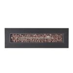 Fogata Merax ZS-HL0014 Rectangular de Hierro para Exteriores 50000 BTU 48 x 15 x 15 Pulgadas Marrón y Dorado