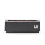 Fogata Merax ZS-HL0014 Rectangular de Hierro para Exteriores 50000 BTU 48 x 15 x 15 Pulgadas Marrón y Dorado