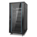 Armario Cerrado para Baterías SGPWOSAY Enclosed Battery Cabinet with Bus Bar 6 Compartimentos Barra Colectora Metal Negr