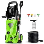 Lavadora a Presión Eléctrica Imdot HX18 5000PSI 2.8GPM Manguera 33 Pies Verde Oscuro