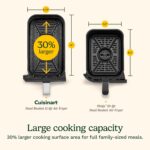 Cuisinart Freidora de aire de doble cesta, dos cestas en total de 11 QT, freidora de aire de 4 funciones para freír al a