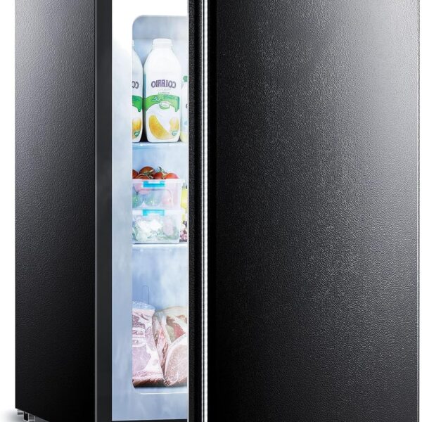 Electactic Congelador pequeño de 3.0 pies cúbicos, mini congelador vertical con termostato ajustable, estantes removible