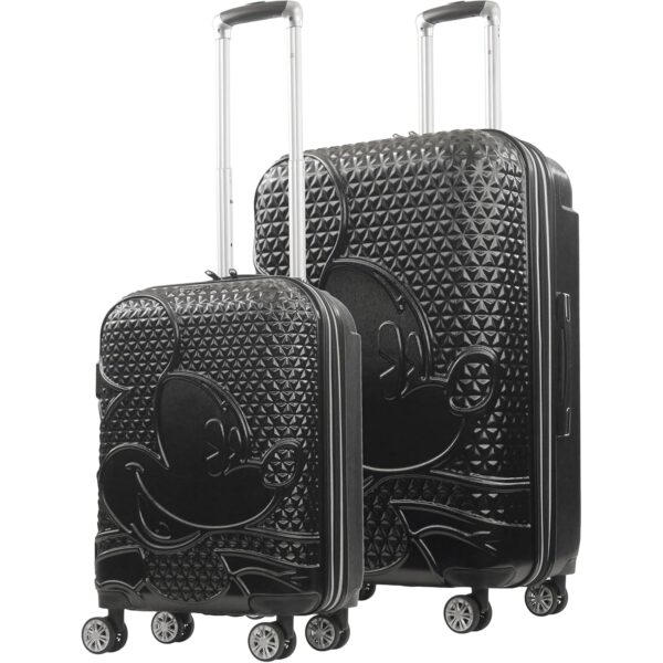 Juego de Maletas FUL Disney Mickey Mouse FCML0019LG-001 22 y 30 Pulgadas Rígidas Negro