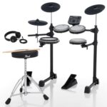 Pearl ERS1000 eRoadshow - Juego de batería electrónica, kit completo con cuatro almohadillas de malla silenciosas, dos c