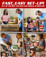 Pearl ERS1000 eRoadshow - Juego de batería electrónica, kit completo con cuatro almohadillas de malla silenciosas, dos c