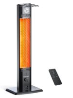 Calentador de Espacio AIRTHRYL SH04 1500W Infrarrojo 9 Niveles de Calor Negro