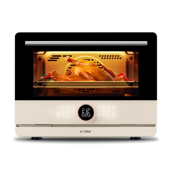 FOTILE HYZK32-E3-E ChefCubii Horno combinado de vapor 4 en 1 de 1.1 pies cúbicos con horneado de vapor, freír al aire, c
