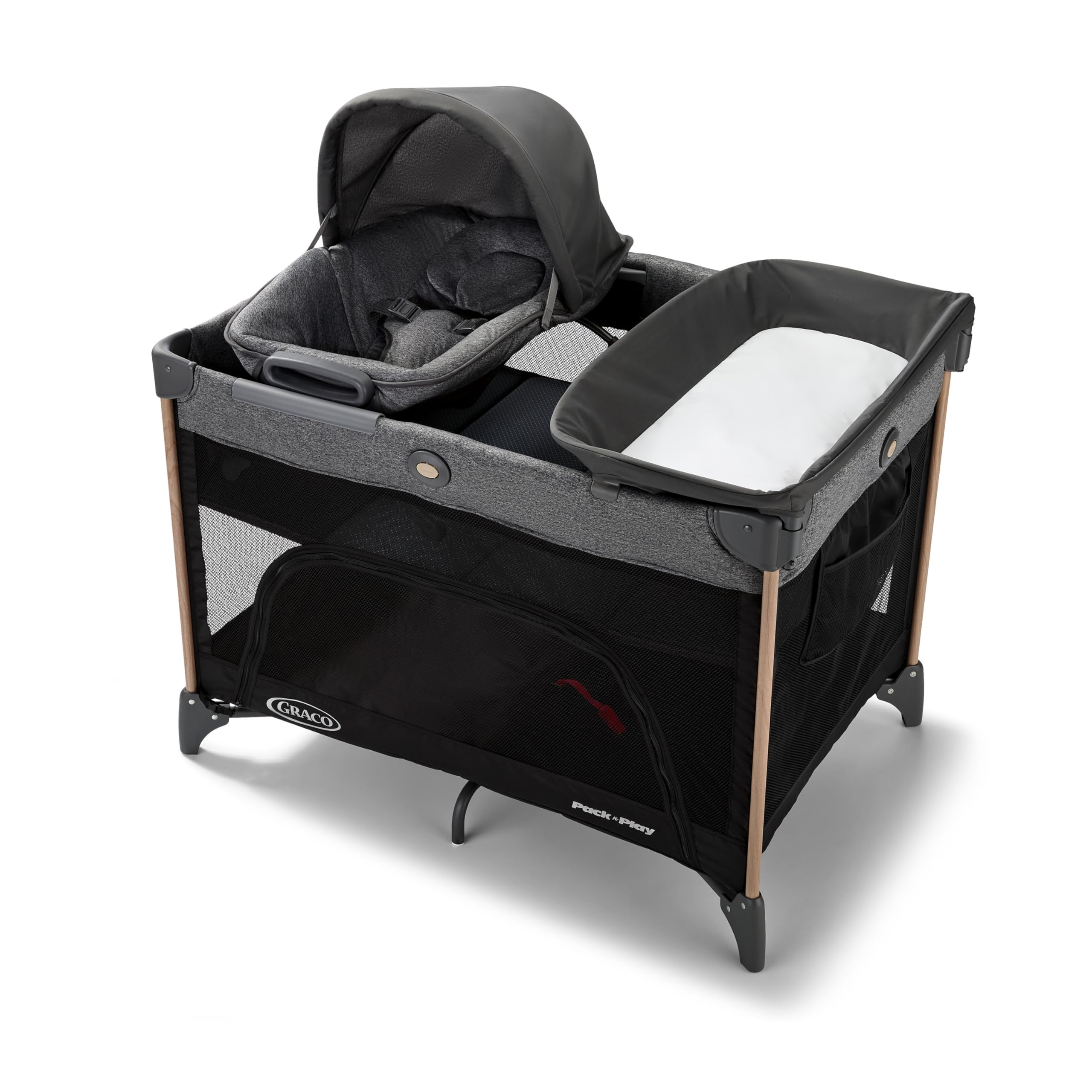 Graco Pack n' Play Close2Baby Playard con moisés, cambiador, asiento portátil para bebés, Milán