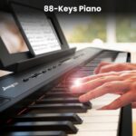 Piano de teclado de 88 teclas, teclado de piano martillo pesado de tamaño completo, piano eléctrico portátil para princi